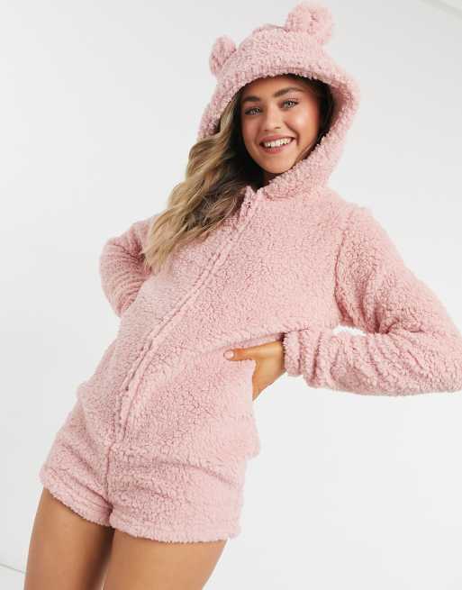 Asos best sale pink playsuit