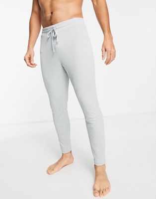 Loungeable waffle jogger in grey