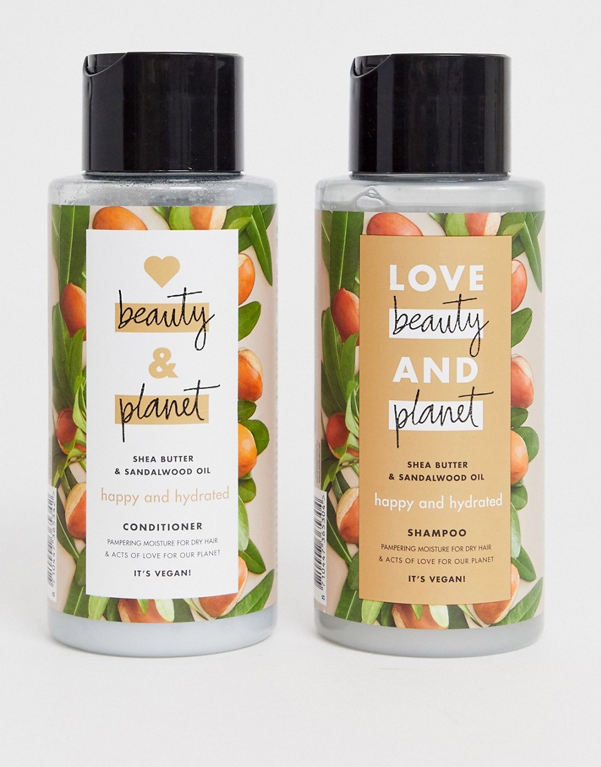 Love Beauty and Planet - Happy and Hydrated - Set van shampoo en conditioner-Zonder kleur