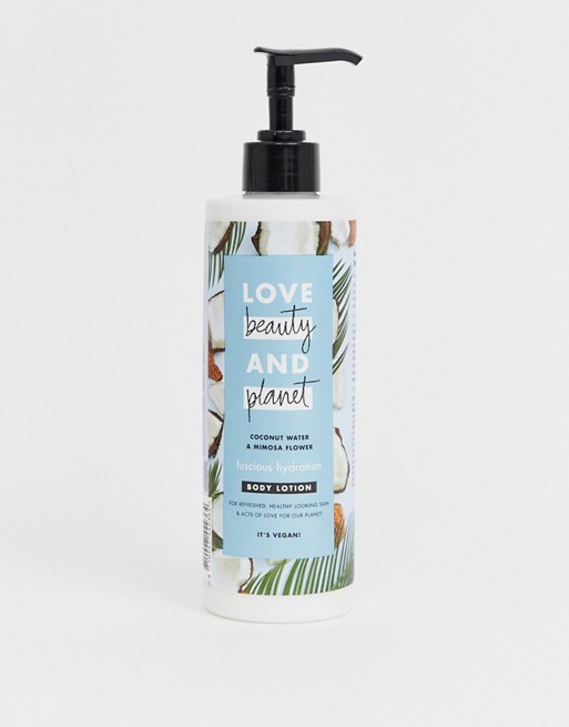 Love Beauty and Planet Luscious Hydration Coconut Water and Mimosa Flower Body Lotion 400ml