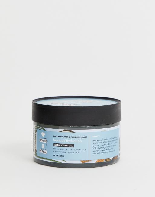 Love Beauty and Planet – Luscious Hydration – Feuchtigkeitspendendes Bodygel mit Kokosnuss-Wasser und Mimosenblüte, 250 ml