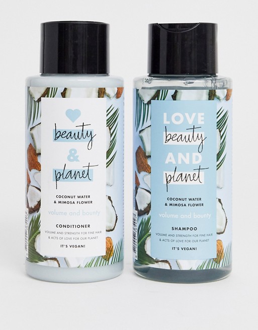 Love Beauty and Planet Volume and Bounty Shampoo & Conditioner Bundle
