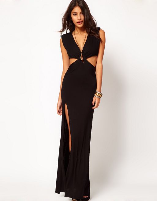 Love | Love Cut Out Maxi Dress with Thigh Split