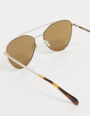 moschino love aviator style sunglasses