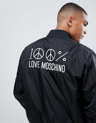 Love Moschino Back Embroidery Bomber 