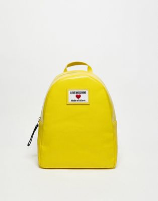Love Moschino backpack in yellow