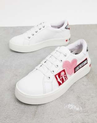 moschino white trainers