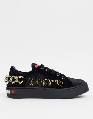 basket chaussette love moschino