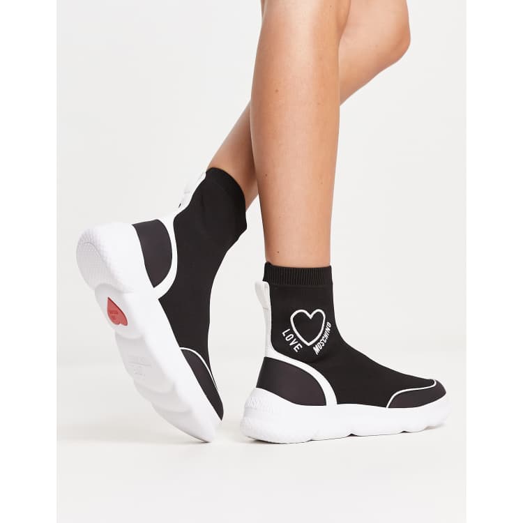 Basket chaussette deals love moschino