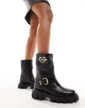 Dune Ripp Leather Ankle Boots ASOS