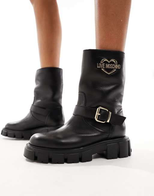 Moschino biker clearance boots