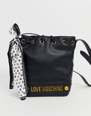 love moschino bow bucket bag