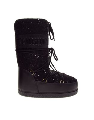 moschino sequin moon boots