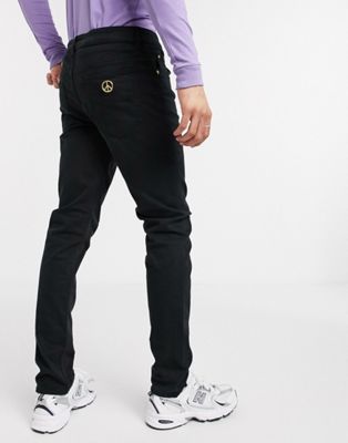 black moschino jeans