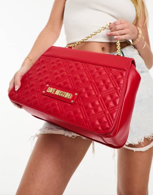 Borsa tracolla moschino rossa sale