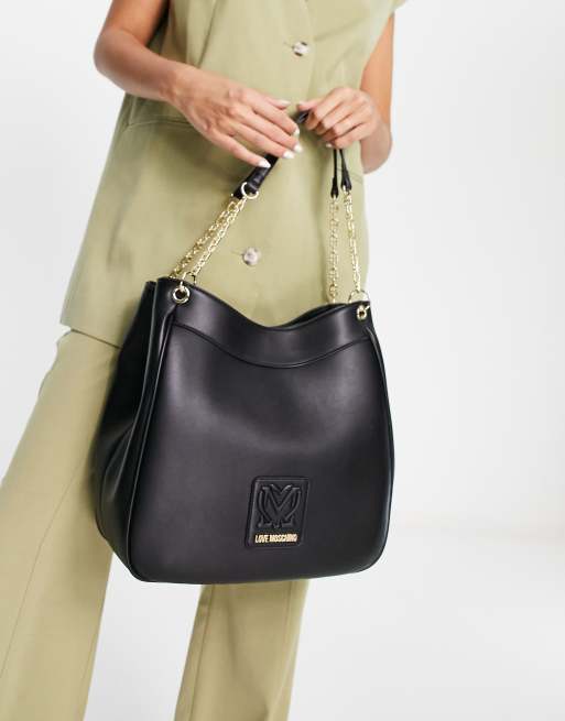 Love Moschino - Borsa da spalla grande multicolore