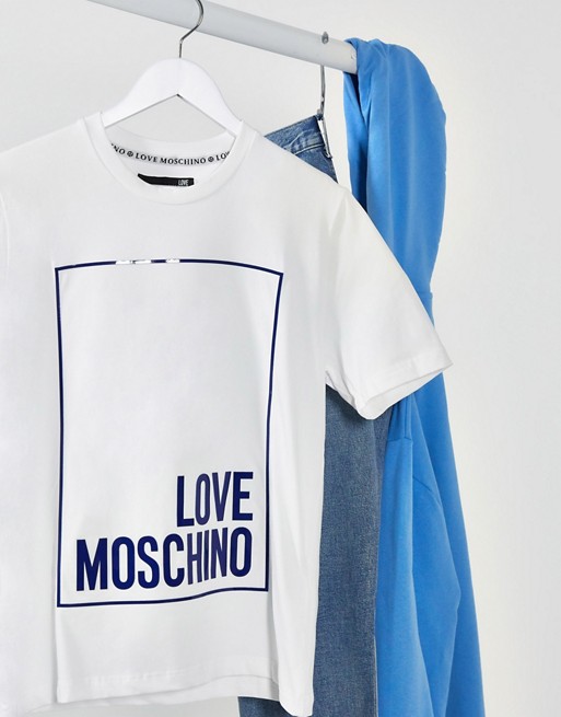 Love Moschino box logo t-shirt