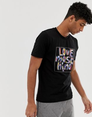 Love Moschino - Bubble box - T-shirt-Zwart