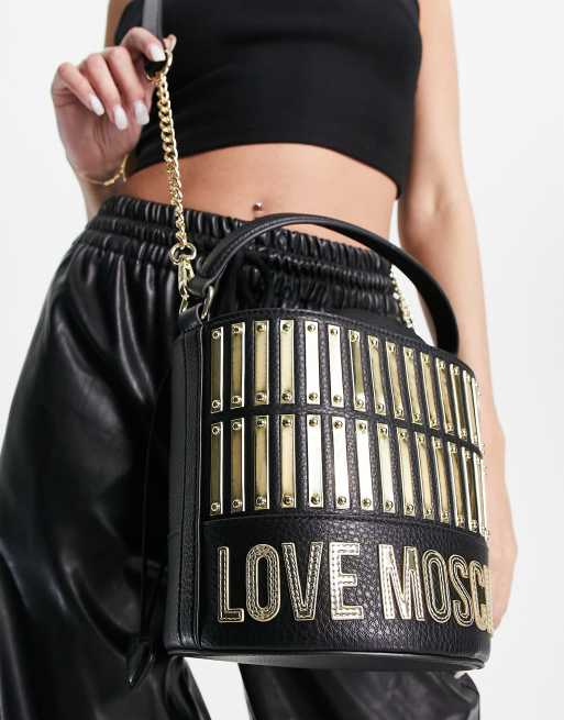 Love Moschino - Bucket tasje in zwart