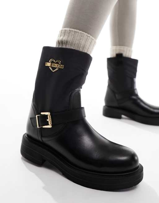 Boots moschino hot sale