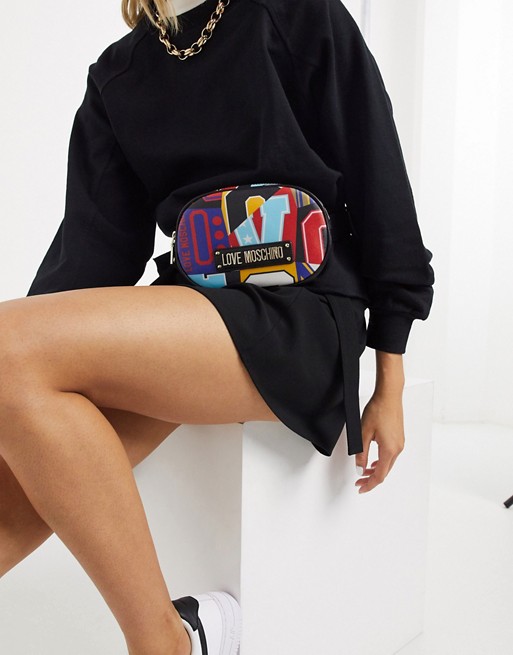 Love Moschino bumbag in graphic print