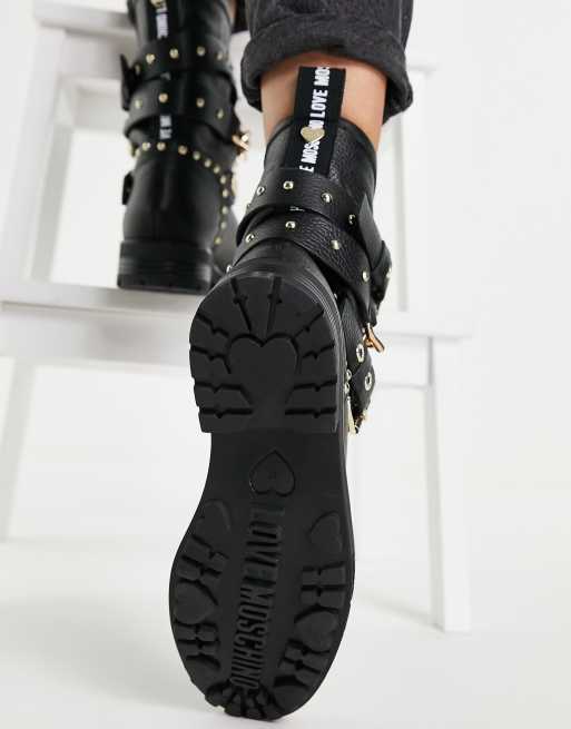 Love moschino store biker boots