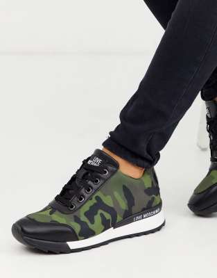 Love Moschino camo runner trainers | ASOS