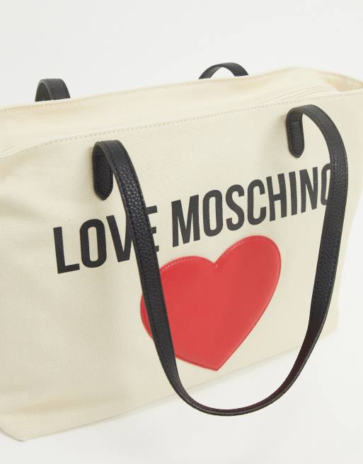 Love moschino discount large fabric bag