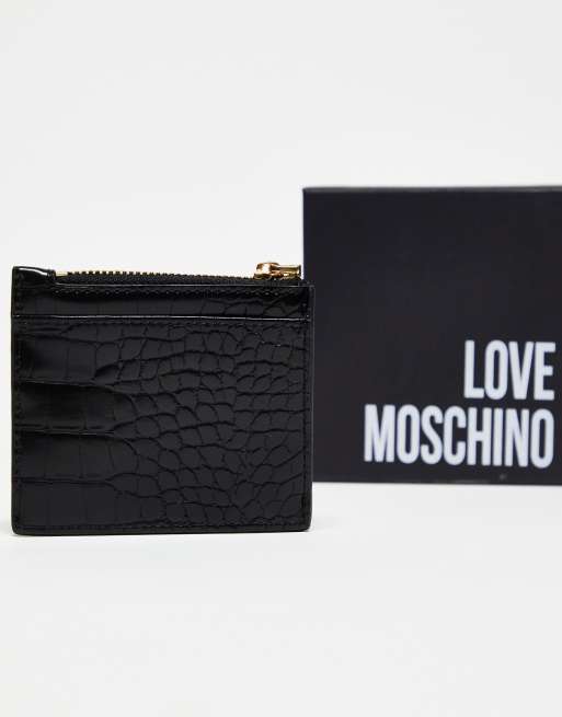 Card holder moschino hot sale