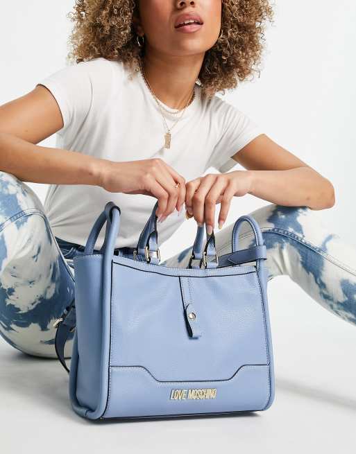 Baby blue moschino bag new arrivals