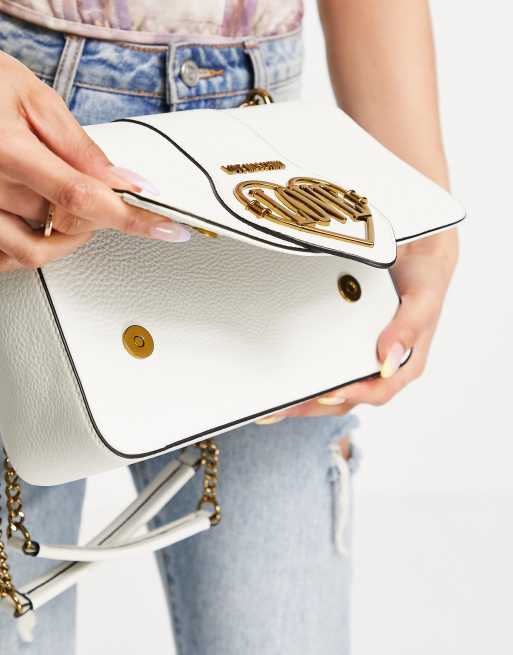 White love store moschino bag