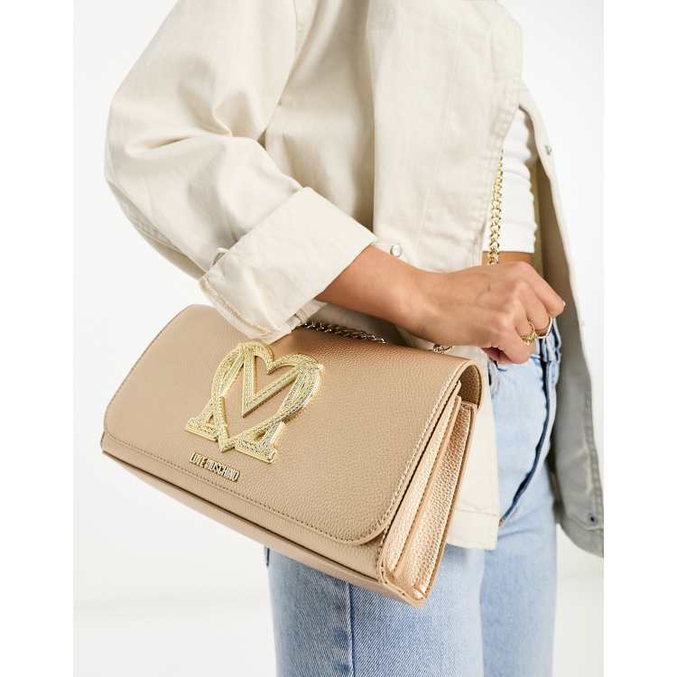 Moschino gold store boutique bag