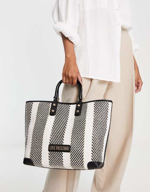 Love Moschino chevron detail tote in multi