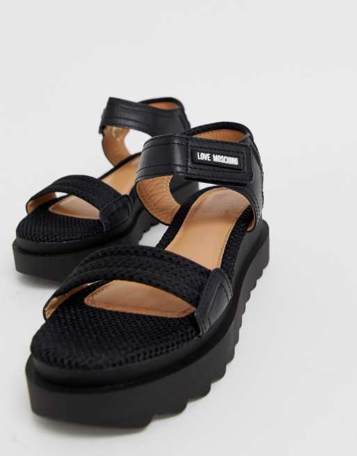 Moschino flatforms on sale