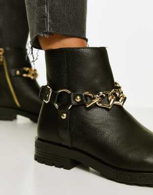 love moschino biker boots