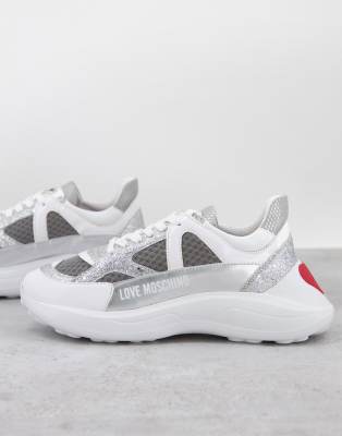 chunky grey trainers