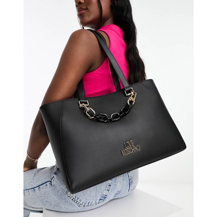 Black moschino online bag