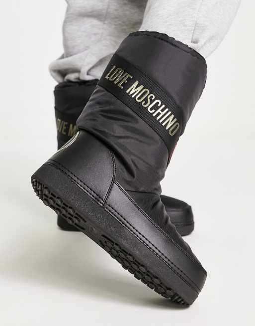 Love Moschino classic Snow boots in black