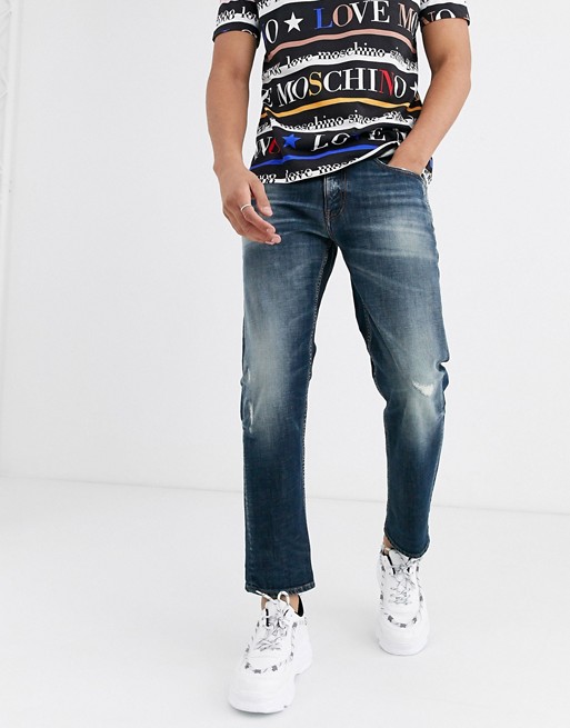 Love Moschino cropped slim jeans