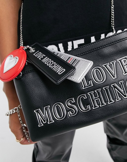 Love Moschino cross body bag in black