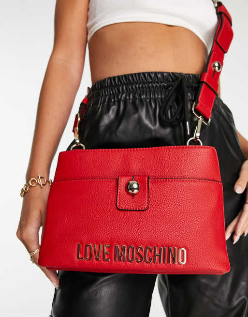 Love Moschino cross body bag in red