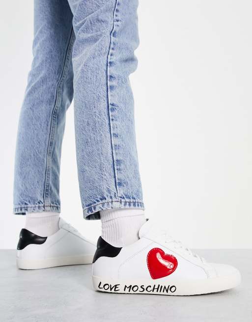 Love moschino sneakers store white