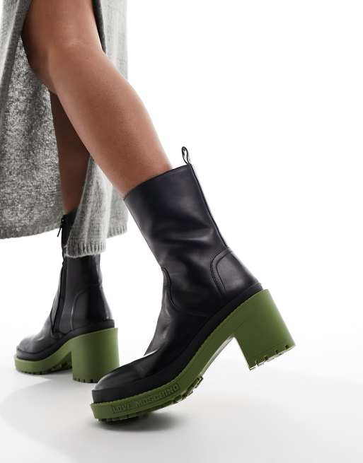 Love Moschino – Czarne buty do kostki