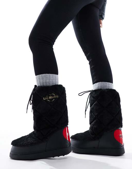 Love Moschino – Czarne wysokie botki