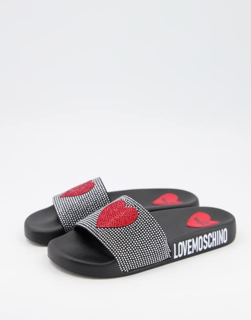 moschino slides on sale
