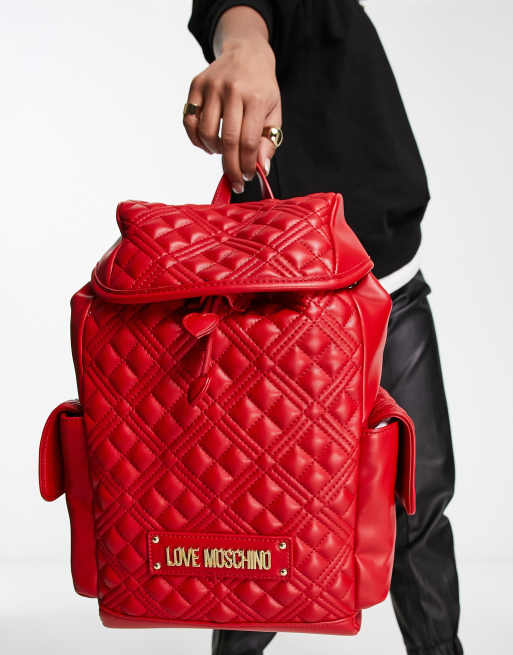 Love moschino hot sale zaino rosso