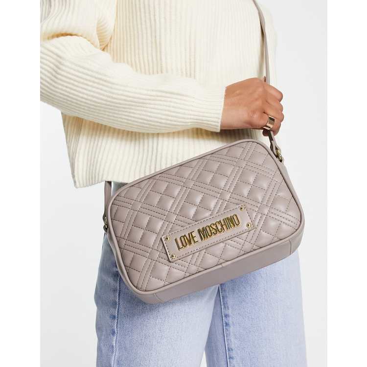 Love moschino diamond on sale quilted crossbody bag