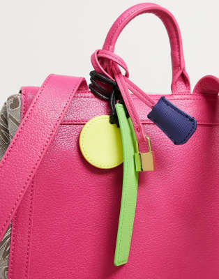 moschino pink backpack