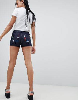 moschino denim shorts