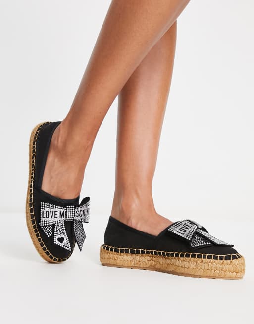 Moschino best sale espadrilles black